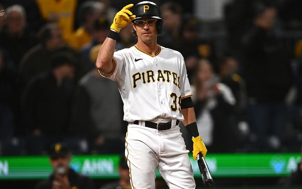 Brophy Prep and Arizona State alum Drew Maggi persevered through 1,155 minor league games for 11 years before earning a call to the majors with the Pittsburgh Pirates. On Sunday, fans greeted him with a standing ovation and chants of "Maggi" at PNC Park. (Photo by Joe Sargent/Getty Images)