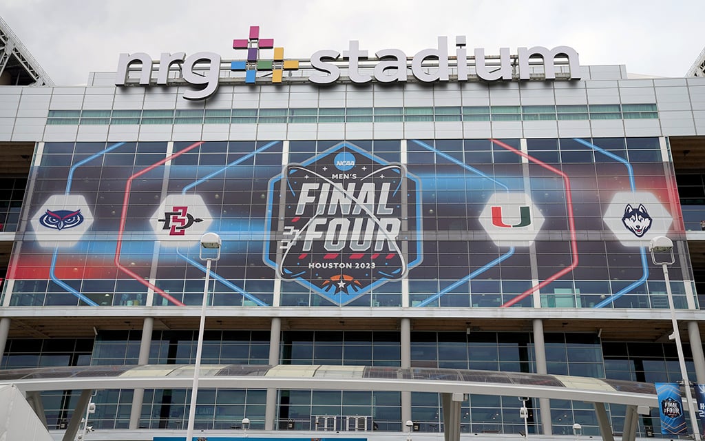 For the first time since 2017, the Valley will host the Final Four next year at State Farm Stadium on April 6 and April 8. (Photo by Mitchell Layton/Getty Images)