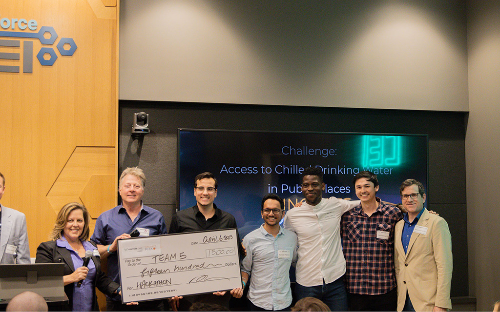 Team 5 was the Innovation Challenge runner-up on April 6, 2023. (Photo by Gianna Abdallah/Cronkite News)