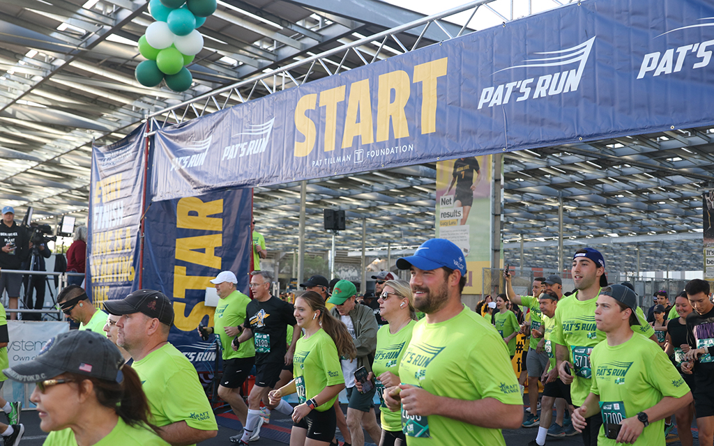 The 19th annual Pat's Run took place Saturday in Tempe. Approximately 28,000 people participated in the 4.2-mile race in honor of Pat Tillman. (Photo by John Cascella/Cronkite News)