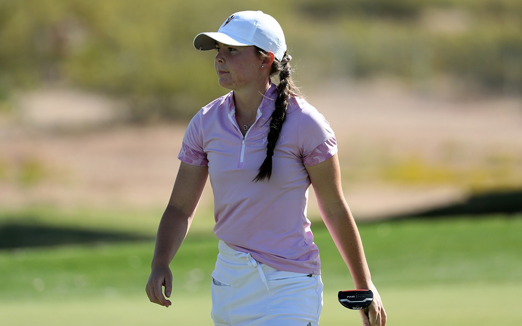 Arizona State women's golfer Beth Coulter shot a 5-under par last week at the Pac-12 Women's Championships to finish second overall in the tournament. (Photo courtesy of ASU Athletics)
