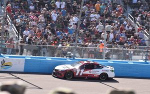 23XI Racing's Denny Hamlin wrote another chapter of his rivalry with Ross Chastain when he intentionally wrecked rival Ross Chastain at Phoenix Raceway in March. (Photo by Joe Eigo/Cronkite News)