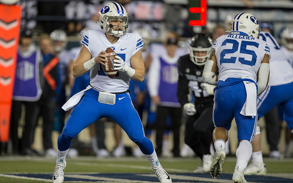 Former Chandler High School quarterback Jacob Conover hopes his decision to transfer from BYU to Arizona will prove fruitful. (Photo by Chris Gardner/Getty Images)
