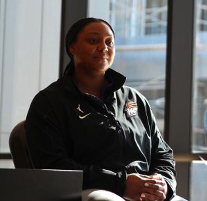 The Phoenix Mercury recently hired Monica Wright Rogers as the team's assistant general manager, a newly-created role in the organization. (Photo by John Cascella/Cronkite News)