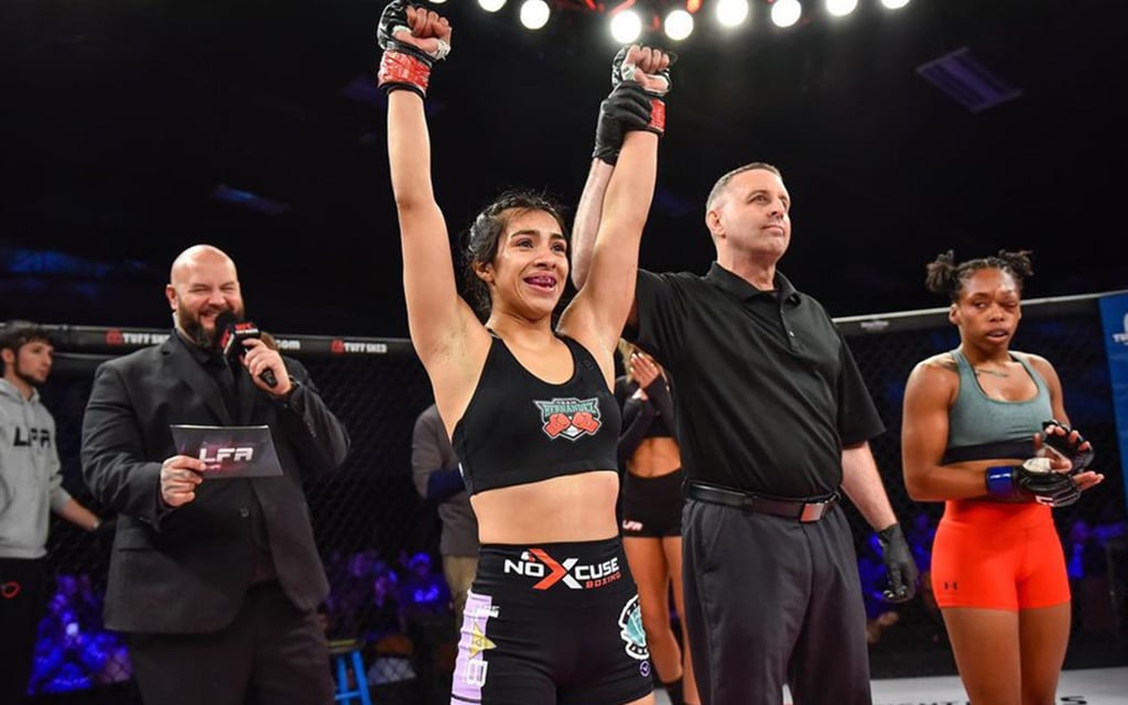 UFC hopeful Leslie Hernandez fights out of Phoenix’s MMA Lab under the strawweight division, where she currently holds a record of 1-1. (Photo courtesy of Leslie Hernandez)
