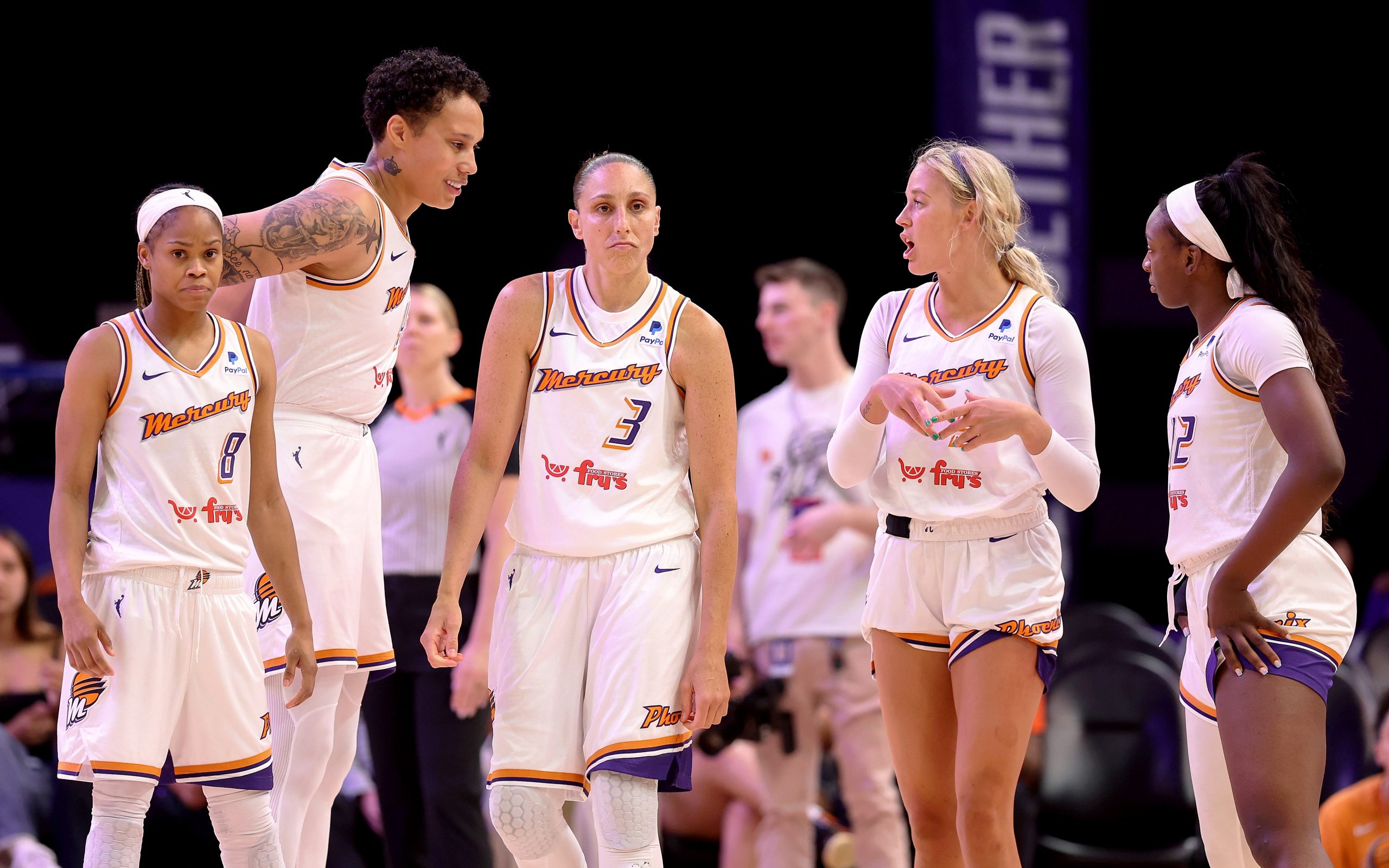 The Phoenix Mercury trail most of the WNBA in key statistical categories on defense. The team's defensive numbers could dip even lower after Brittney Griner's injury in Tuesday's loss to the Seattle Storm. (Photo by Christian Petersen/Getty Images)