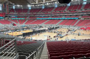 State Farm Stadium is home to the Section 7 tournament. The high school basketball showcase opened last weekend with the girls bracket and continues this upcoming weekend with the boys bracket. (Photo by Joey Plishka/Cronkite News)