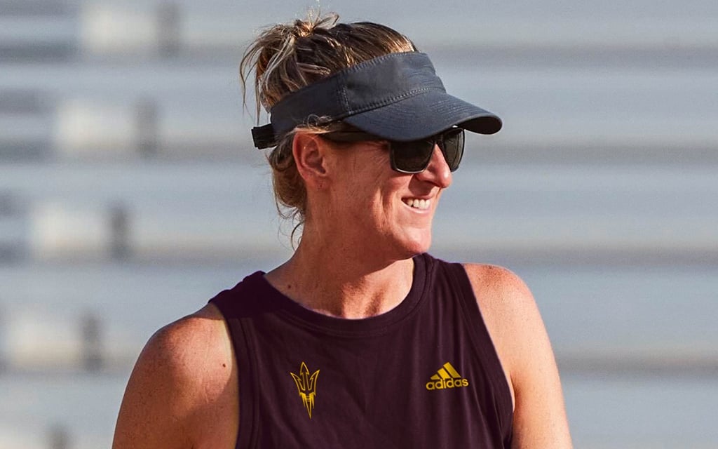 Arizona State beach volleyball coach Kristen Rohr transformed GCU from a start-up program to a championship contender. (Photo courtesy of Sun Devil Athletics)