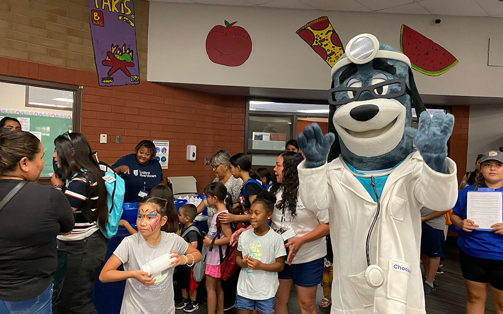 Isaac Elementary School District and United Healthcare have been putting on the back-to-school event for 17 years. (Photo by Kylie Werner/Cronkite News)