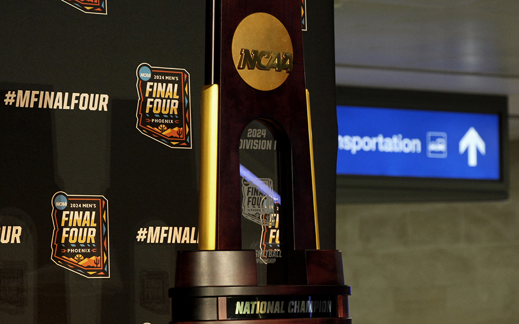 Phoenix will be at the center of men's college basketball in April 2024 when the Final Four is held at State Farm Stadium after years of planning. (File photo by Robert Crompton/Cronkite News)
