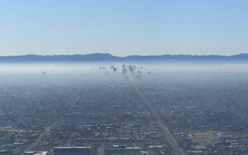 The American Lung Association gave Maricopa County an F rating for its air quality. (File photo courtesy of Arizona Department of Environmental Quality)