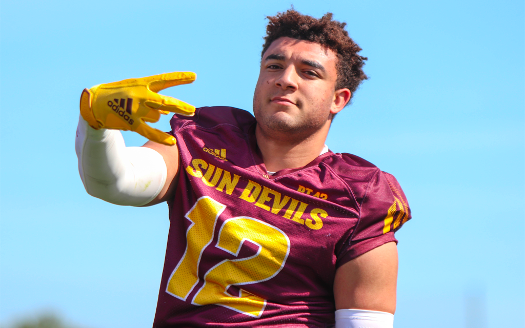 Although Jalin Conyers was a strong supporter of Arizona State and coach Kenny Dillingham during his time in Tempe, he announced Wednesday that he would transfer. (Photo by Reece Andrews/Cronkite News)