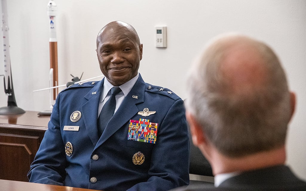 Air Force Maj. Gen. Rodney Lewis has recorded more than 3,600 flying hours and served in operations including Bosnia and Iraq. (Photo courtesy of U.S. Air Force)
