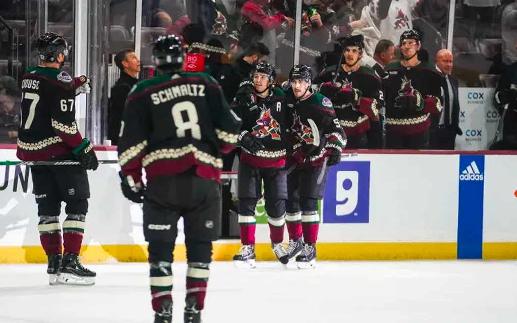 The Arizona Coyotes are off to a promising start to the 2023-24 season, but the first nine games have revealed a mix of strengths and challenges. (Photo courtesy of Arizona Coyotes)
