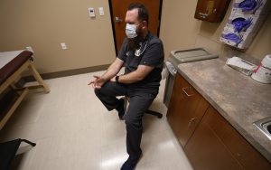 Aeyrie Reiff, family nurse practitioner for Banner Health Urgent Care, shares advice on Jan. 22 for protecting against respiratory illnesses. (Photo by Jack Orleans/Cronkite News)