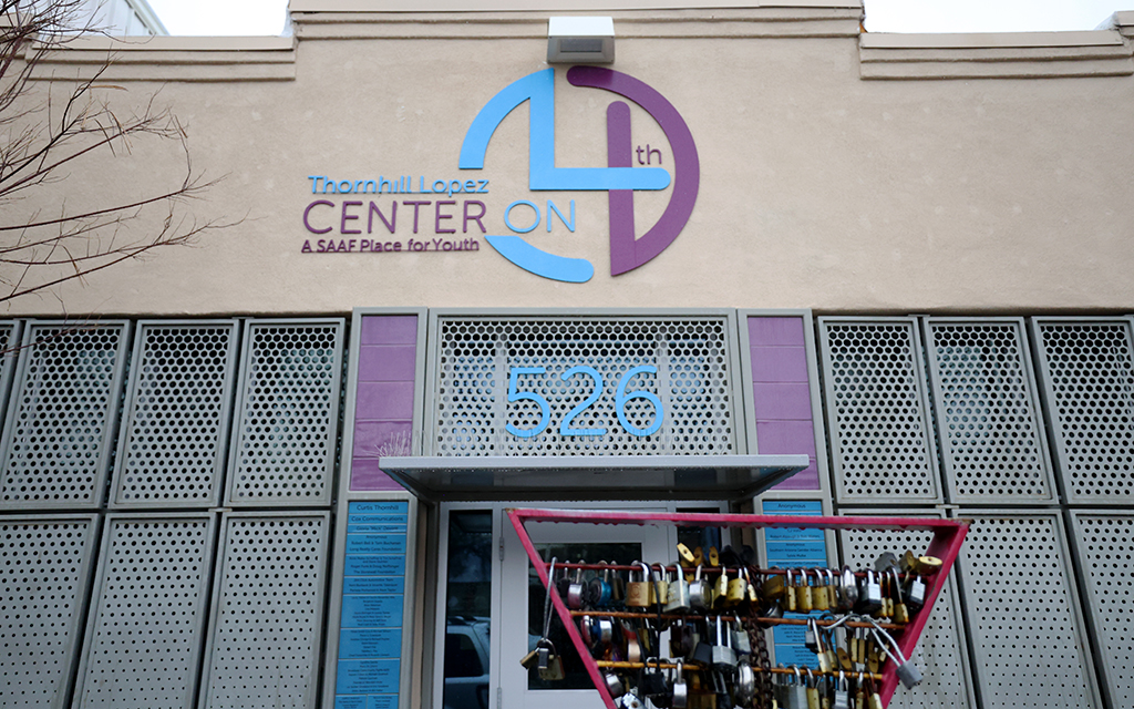 The exterior of the Thornhill Lopez Center on 4th in downtown Tucson. (Photo by Jack Orleans/Cronkite News)