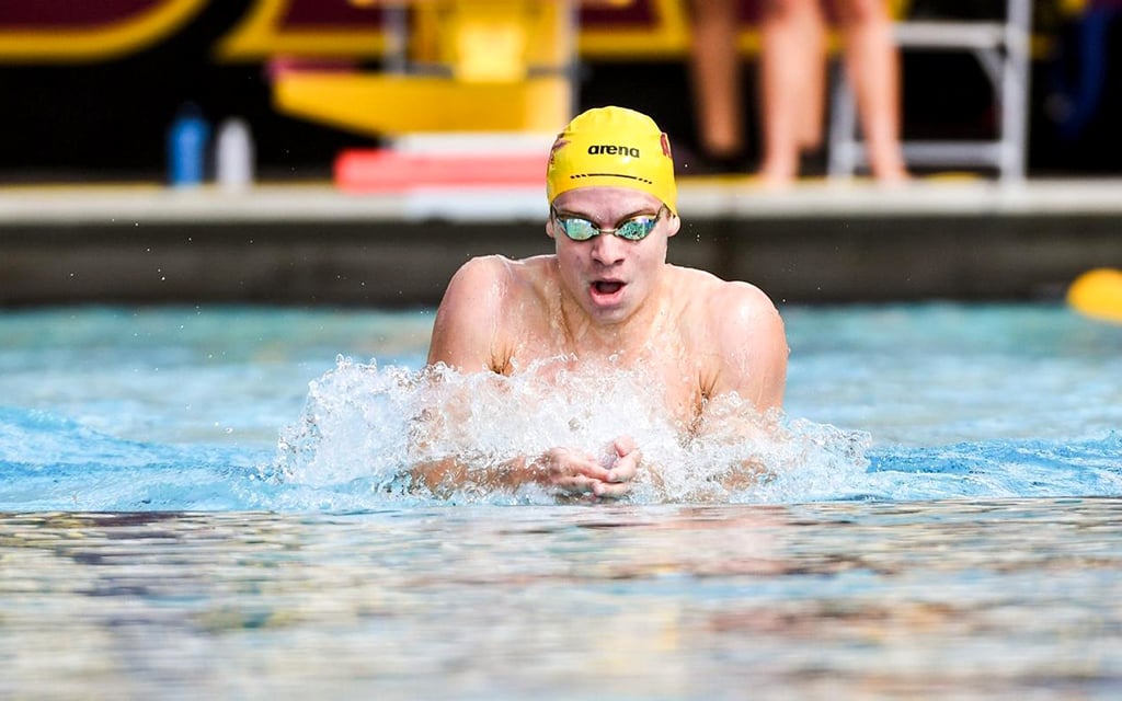 ASU’s Léon Marchand preps for Pac-12, NCAA championships en route to second Olympic appearance