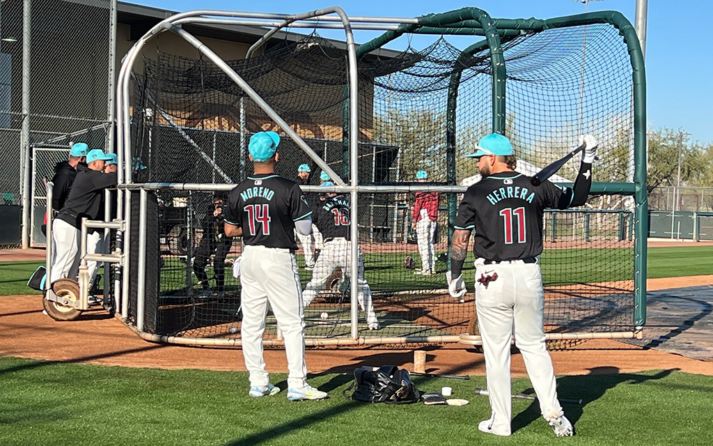 It was a good day for Arizona Diamondbacks fans as pitchers and catchers reported to Salt River Fields, just a little more than three months since their World Series appearance. (Photo by Josh Amick/Cronkite News)
