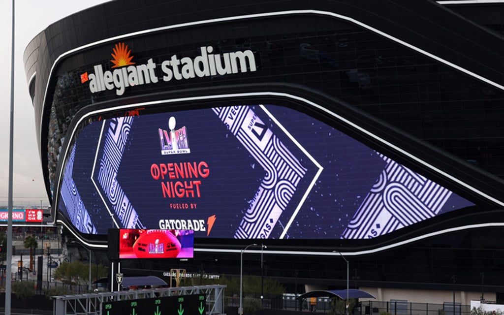 Allegiant Stadium Super Bowl Opening Night