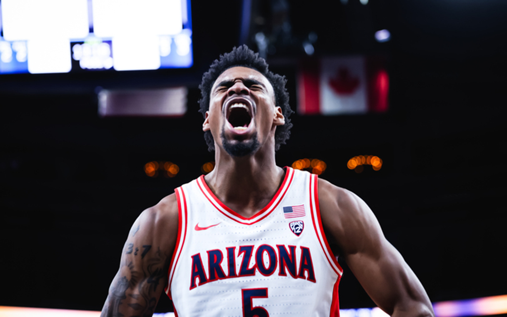 Arizona freshman guard KJ Lewis is among the Wildcats excited to begin NCAA Tournament play. The team opens play against Long Beach State Thursday in Salt Lake City. (Photo by Dominic Contini/Cronkite News)