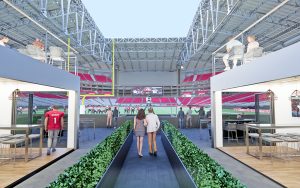 The Arizona Cardinals introduce casita suites in the south end zone, providing an exclusive view of the action and an all-inclusive Garden Club experience. (Renderings courtesy of Arizona Cardinals)