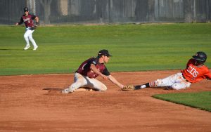 Hamilton infielder and pitcher JB Feery helps anchor the defense with his arm at second base and on the mound. (Photo courtesy of Hamilton High School)