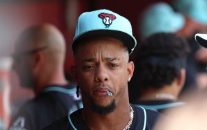 Ketel Marte enters his eighth season as a Diamondback after posting a 128 OPS+ in 2023, the third highest mark in his career. (Photo by Joe Eigo/Cronkite News)