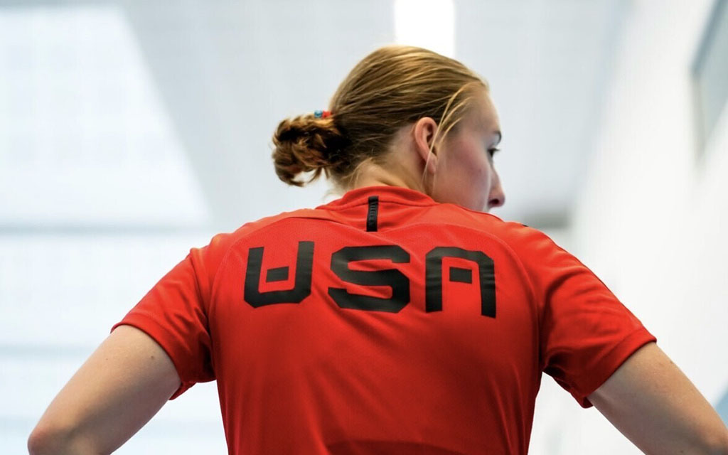 Viva Kreis plays for the U.S. Women's National Team Handball Team and hopes to play in the 2028 Summer Olympics. (Photo courtesy of Aubrey Barchiesi)