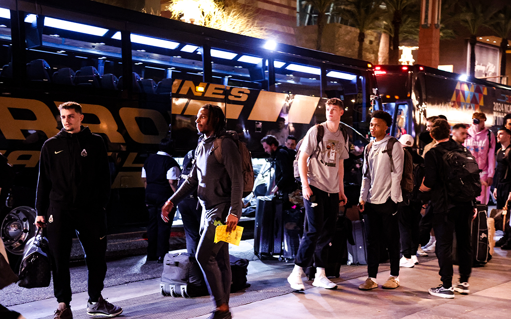 The Purdue Boilermakers aim to etch their names in basketball history in the 2024 Men's Final Four beginning Saturday at State Farm Stadium. (Photo by Spencer Barnes/Cronkite News)