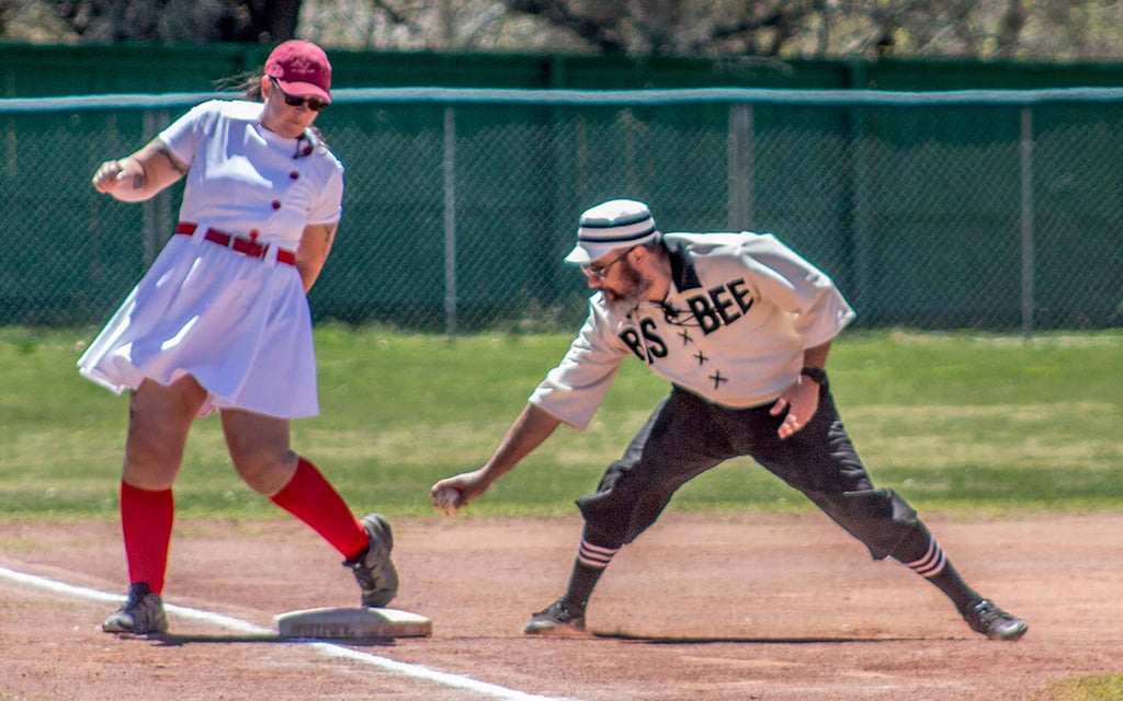The Maricopa Maidens are the only all-female team in the AVBBL. Michelle Shaw, the Maidens’ team captain, said she would love to see another all women’s team in the league. (Photo courtesy of Paul “Bucky” Biwer)