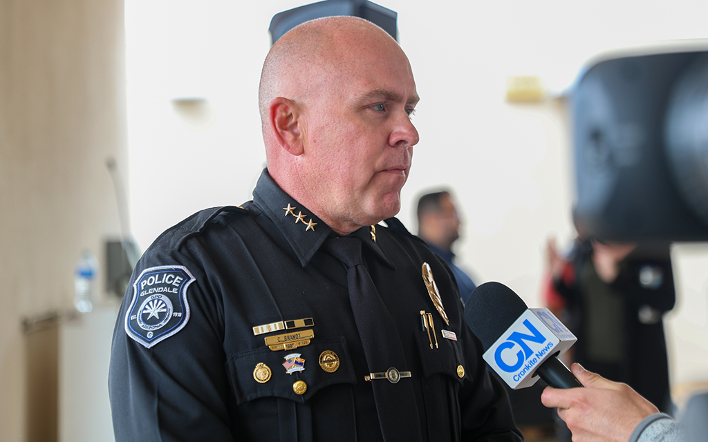 Glendale Assistant Police Chief Colby Brandt says, “We know how to do them (major events) right here in Glendale.” (Photo by Daniella Trujillo/Cronkite News)