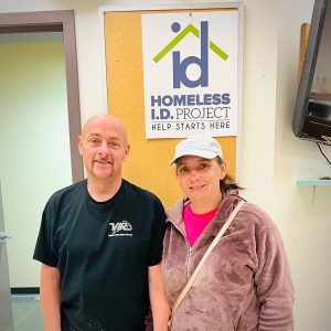 After accidentally discarding their identification documents, Charles and Aimee came to the Homeless ID Project to get help reordering the documents they needed to secure housing. (Photo courtesy of the Homeless ID Project)