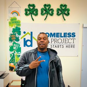 Steven visited the Homeless ID Project's campus after all his documents were stolen while living on the streets. The program helped him replace his state ID, which he needed for his housing search. (Photo courtesy of the Homeless ID Project)