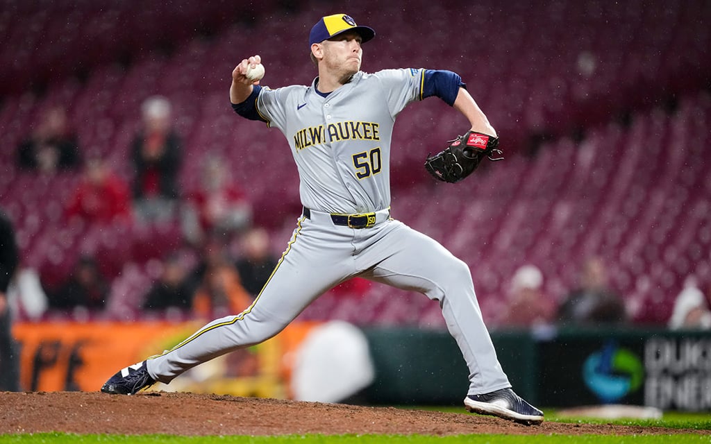 Pitchers JB Bukauskas and Taylor Clarke (not pictured), both hailing from Ashburn, Virginia, have found a familiar connection as teammates in the Milwaukee Brewers organization. (Photo by Dylan Buell/Getty Images)