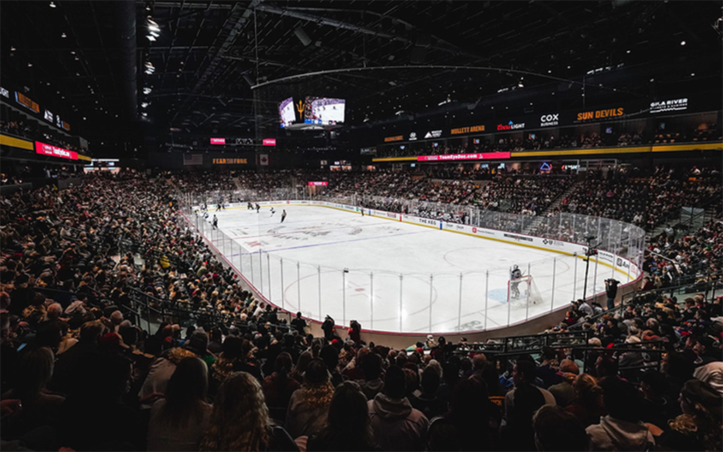 The clock is ticking for the Arizona Coyotes to win land and keep their arena plan alive as a way to finally plant permanent roots in the Valley. (Photo courtesy of Arizona Coyotes)