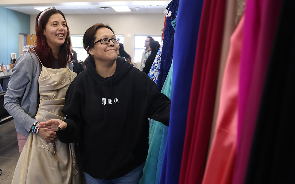 The Prom Closet and Valley Girl Dresses offer low-cost or free prom wear to students.