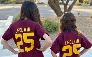 ASU softball player Audrey LeClair proudly promotes her apparel line through social media, leveraging NIL opportunities for branding and recognition. (Photo courtesy of Audrey LeClair)
