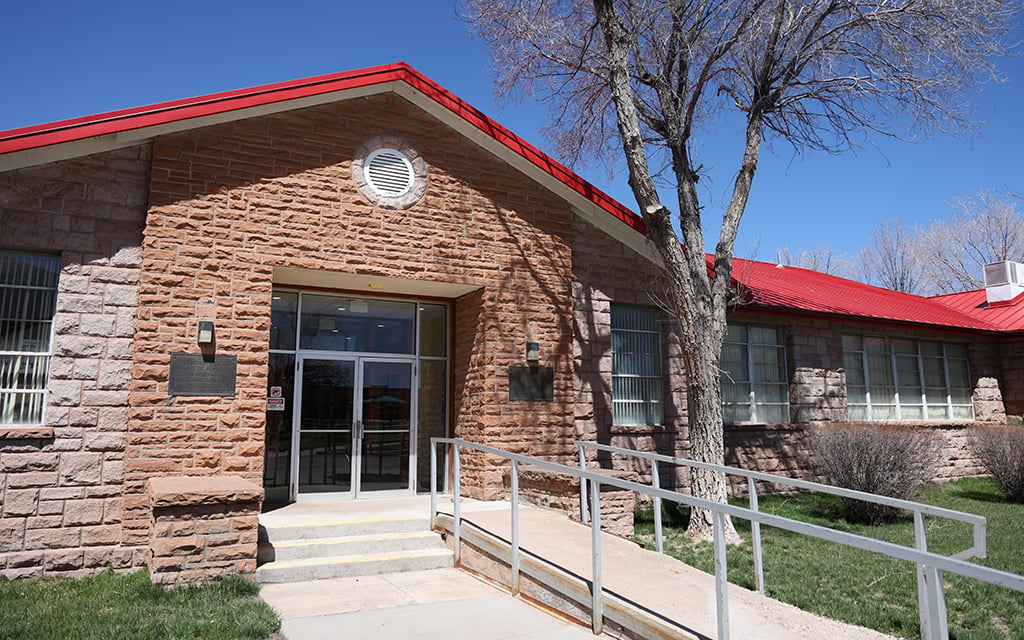 The behavioral health unit at Sage Memorial Hospital in Ganado, where Dr. Richard Laughter incorporates traditional Indigenous culture into his psychiatric practice. (Photo by Kevinjonah Paguio/Cronkite News)
