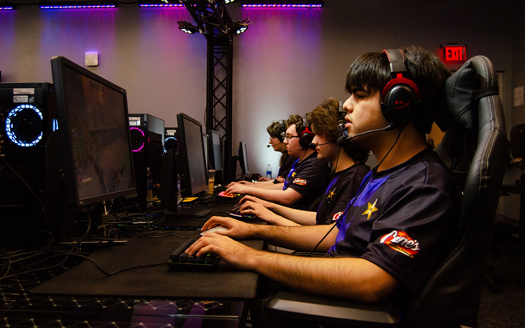 Members of GCU's top-ranked esports teams practice and compete in the state-of-the-art facilities, which have helped establish the Lopes as pioneers of collegiate esports in Arizona. (Photo by Sammy Nute/Cronkite News)
