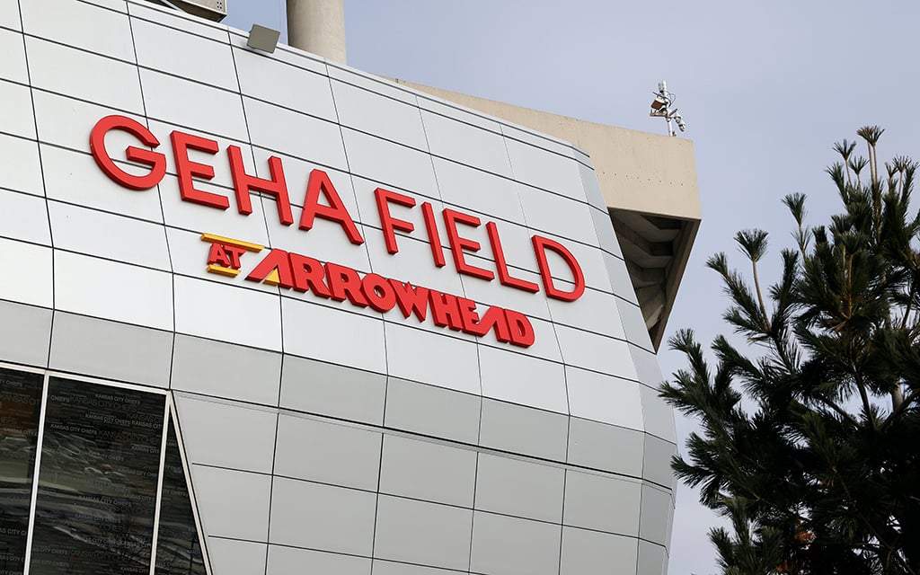 As GEHA Field at Arrowhead Stadium prepares to host 2026 FIFA World Cup matches, it is pursuing LEED Silver certification by implementing eco-friendly operations. (Photo by David Eulitt/Getty Images)