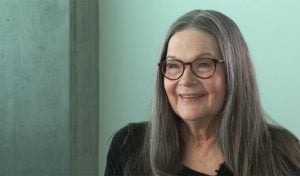 Dr. Gail Petersen Hock talks about her experience with cervical cancer, both as a survivor and an advanced practice public health nurse. (Screenshot by Regan Gallo/Cronkite News)