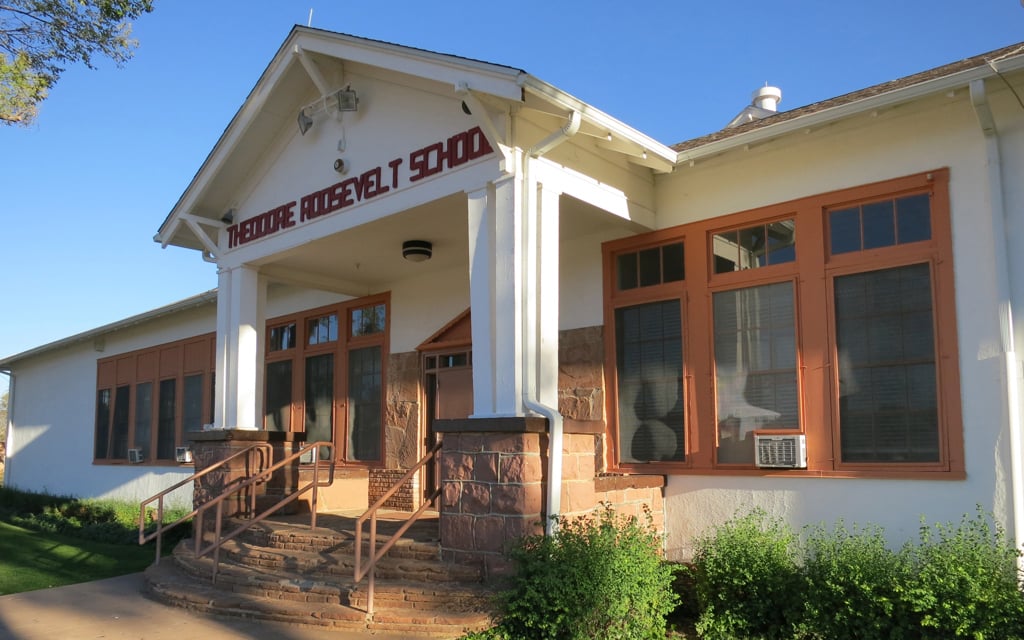 Theodore Roosevelt School near Fort Apache serves grades six through eight. (Photo courtesy of Theodore Roosevelt School)