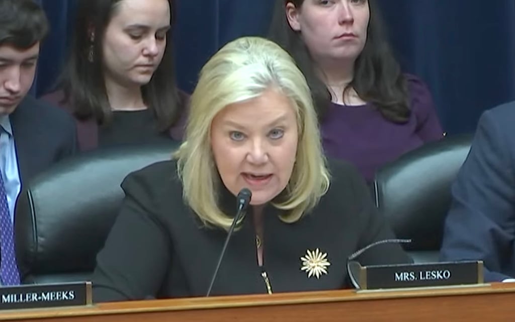 Rep. Debbie Lesko, R-Peoria, questions former National Institute of Allergy and Infectious Diseases Director Dr. Anthony Fauci about the “lab-leak theory” and the origins of COVID-19 at a House select subcommittee meeting June 3, 2024 in Washington D.C. (Screen shot from U.S. House hearing)