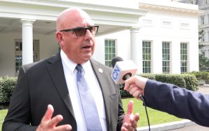 Rudy Molera, Santa Cruz County Supervisor, speaks to Cronkite News at the White House on June 18, 2024. (Photo by Aoife Kane/Cronkite News)