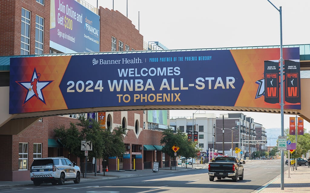 Phoenix is hosting its third WNBA All-Star game on July 20. The last two games in the Valley took place in 2000 and 2014. (Photo by Grace Hand/Cronkite News)