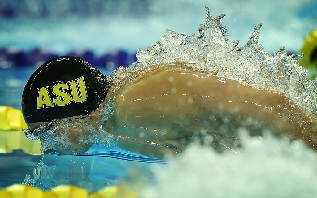 Arizona State's Ilyra Kharun competes in the final of the men’s 200-meter butterfly during the Team Canada swim trails in Toronto. His performance was good enough to secure spots in the Paris Olympics for the 100-meter and 200-meter butterflies. (Photo by Ian MacNicol/Getty Images)