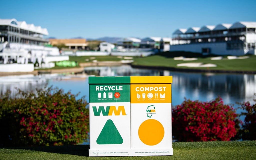 Among athletic competitions in the Valley, the WM Phoenix Open is often among the leaders in supporting the necessity for sustainability in sports. (Photo courtesy of WM Phoenix Open)