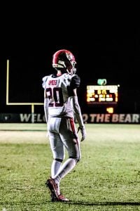 Brophy College Prep defensive back Cree Thomas standing on the football field