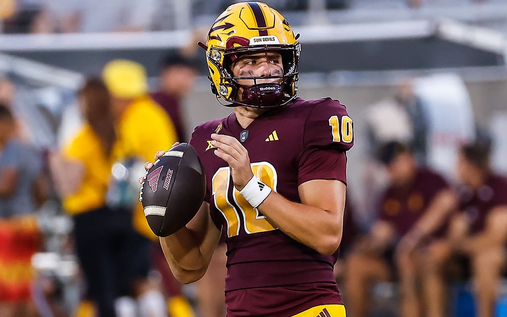 ‘Be yourself’: Quarterback Sam Leavitt proves experience isn’t everything in strong ASU debut against Wyoming