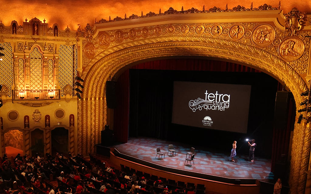 Act One helps Title I students connect to the arts with string quartet at Orpheum Theatre in Phoenix